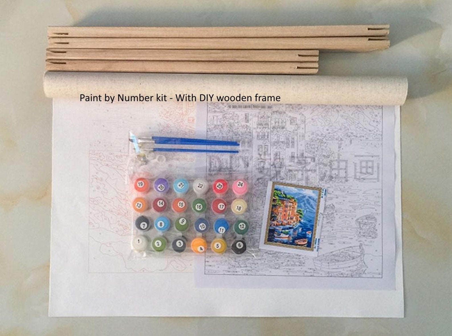 Fruit Paint by Numbers Kit Still Life Retro Classic DIY Kit Etsy