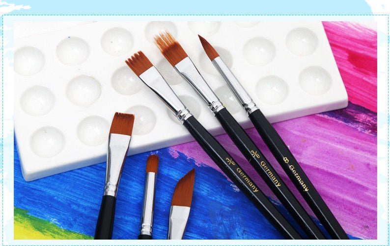 Artist Brushes 12 Paint Brushes Set Nylon Hair Gift for Etsy