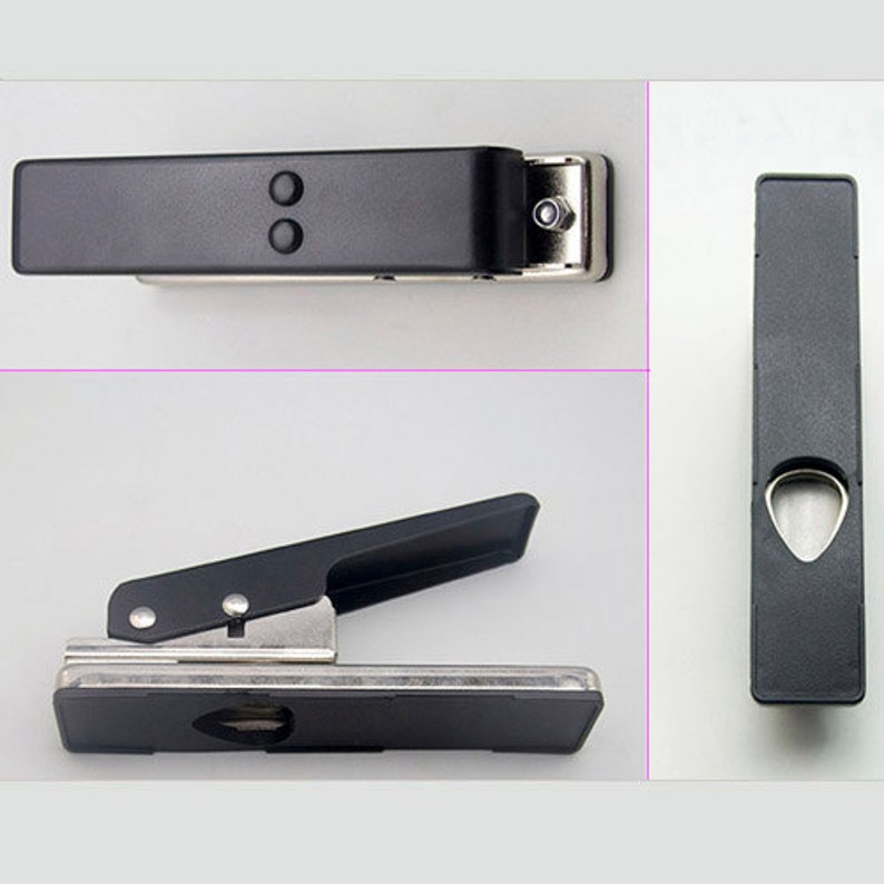 Black Plectrum Guitar Punch DIY Guitars Pick Maker, Make Your Own