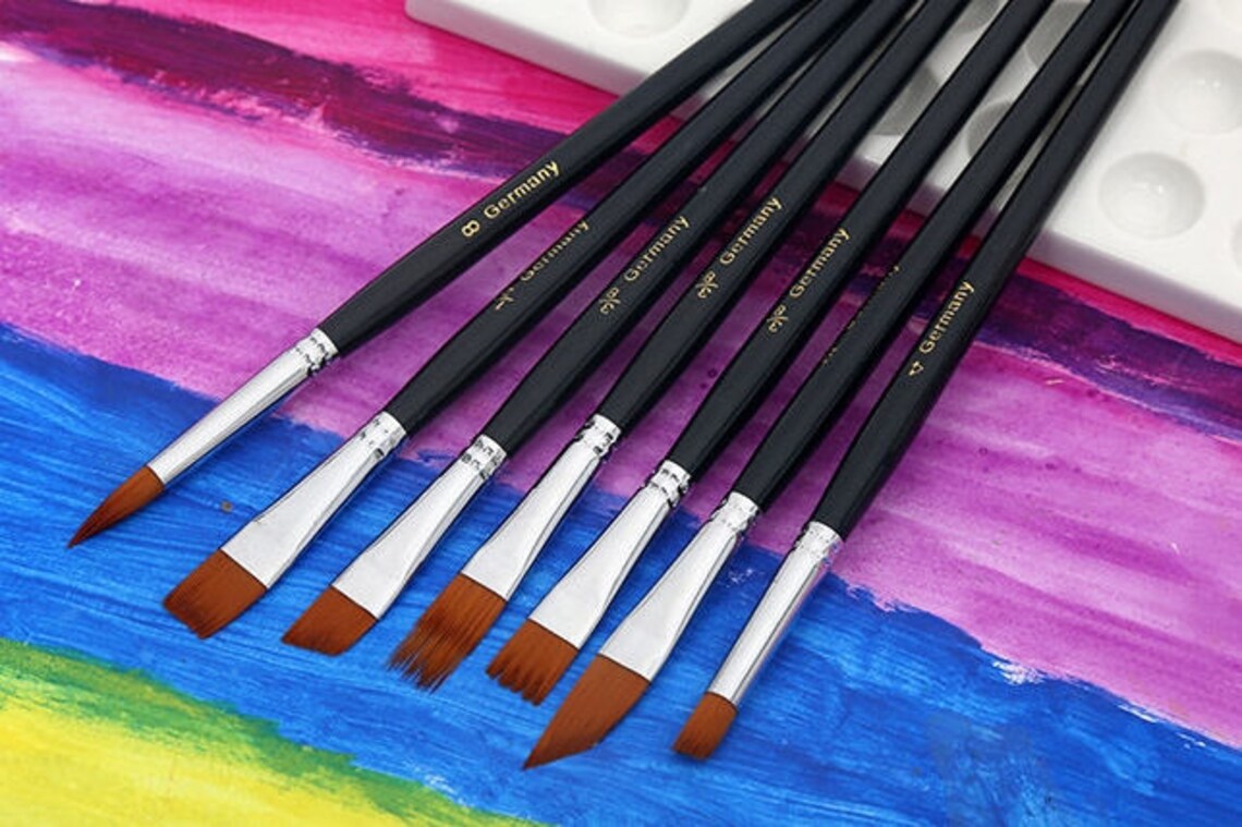 Artist Brushes 12 Paint Brushes Set Nylon Hair Gift for Etsy