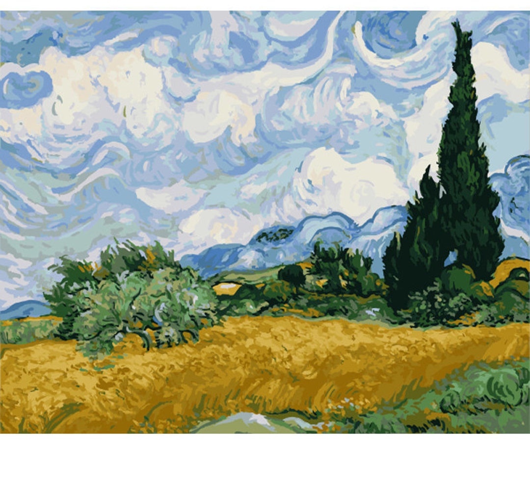 Landschap Schilderen door nummer Kit Vincent Van Gogh - Etsy Nederland