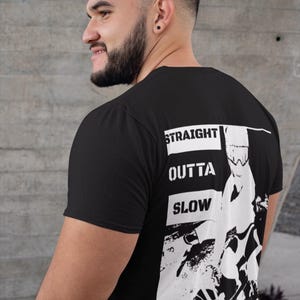 Straight out of slow bmx tee, bmx shirt, bmx t-shirt, classic bmx top, bmx apparel, retro bmx shirts
