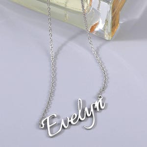 Personalized Name Necklace: 925 Sterling Silver, Custom Jewelry Gift