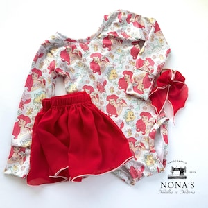 Glitter Princess Leotard Set with Bow