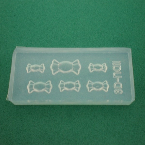 M3 Flexible Mold/Mould - 6 in 1 - Sweets in Wrapper for Making Miniature Food / Doll House Deco / Jewelry Making /Nail Art