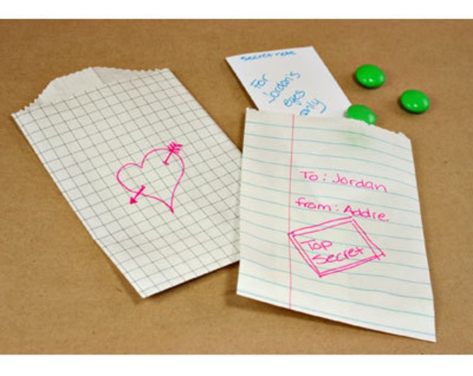 Bagsnotebook Paper Bagsgift Bagparty Favor Bagbitty Bags Etsy