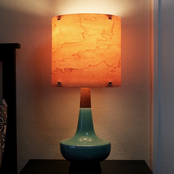 ON SALE!!!  Universal 11" Real Wood  Veneer Lampshade - for Table Floor or Pendant Lamp Use - Modern Lighting