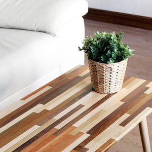 36 Mixed Wood Coffee Table Classic Mid Century Modern Furniture