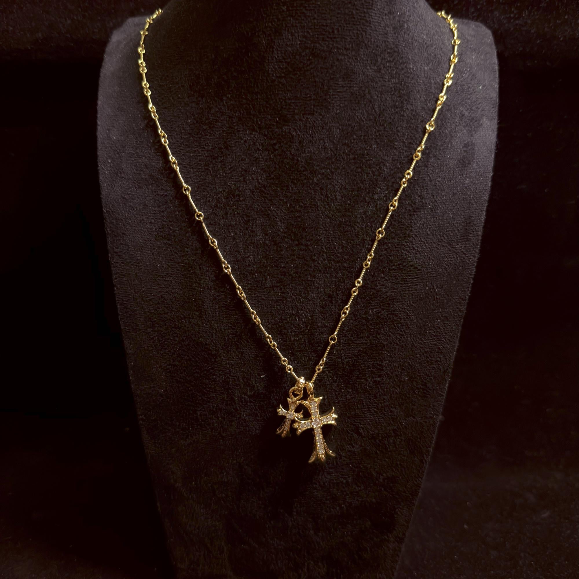 Punk Cross Necklace - Etsy