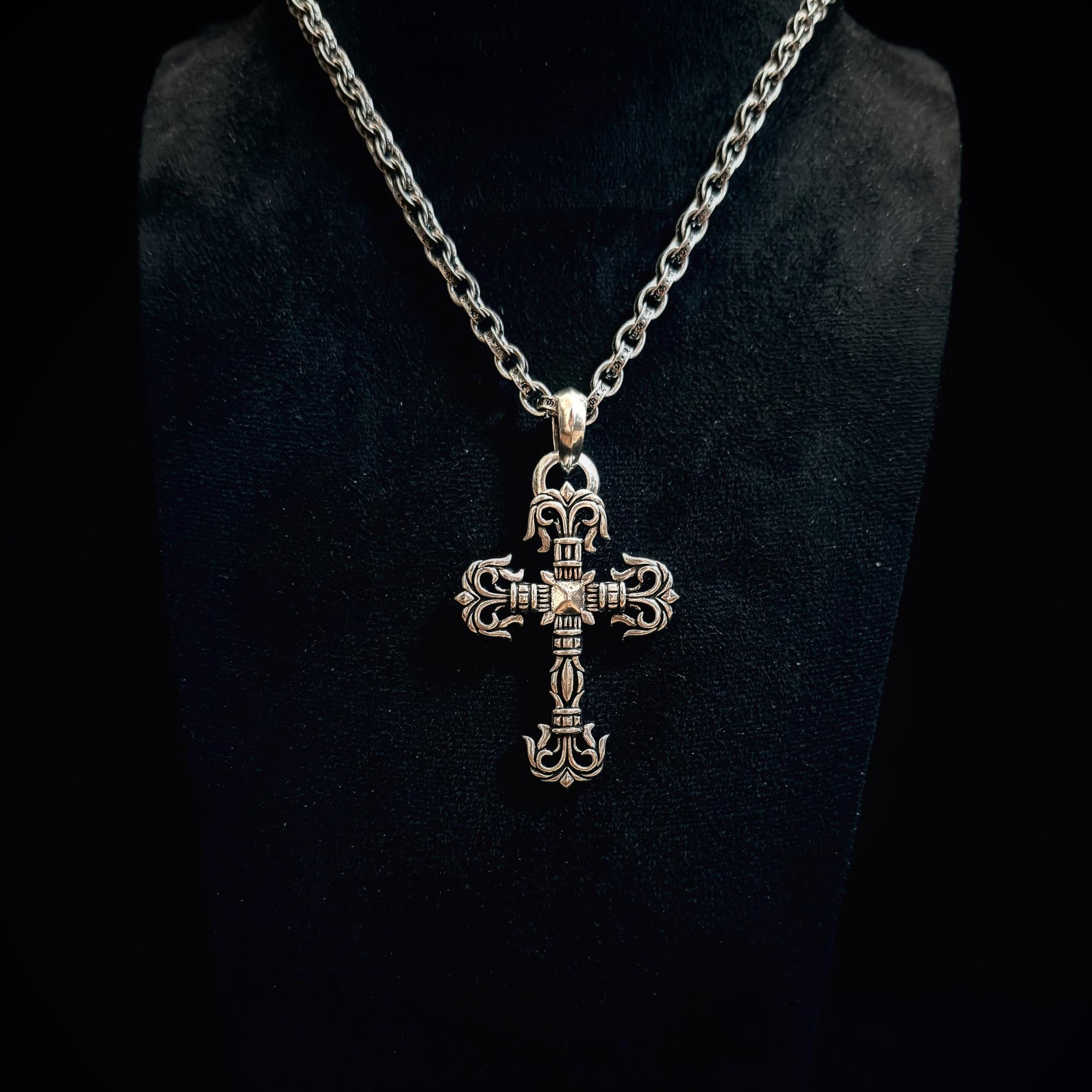 Big Chrome Hearts Cross Pendant - Etsy