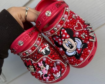 Custom Minnie mouse crocs
