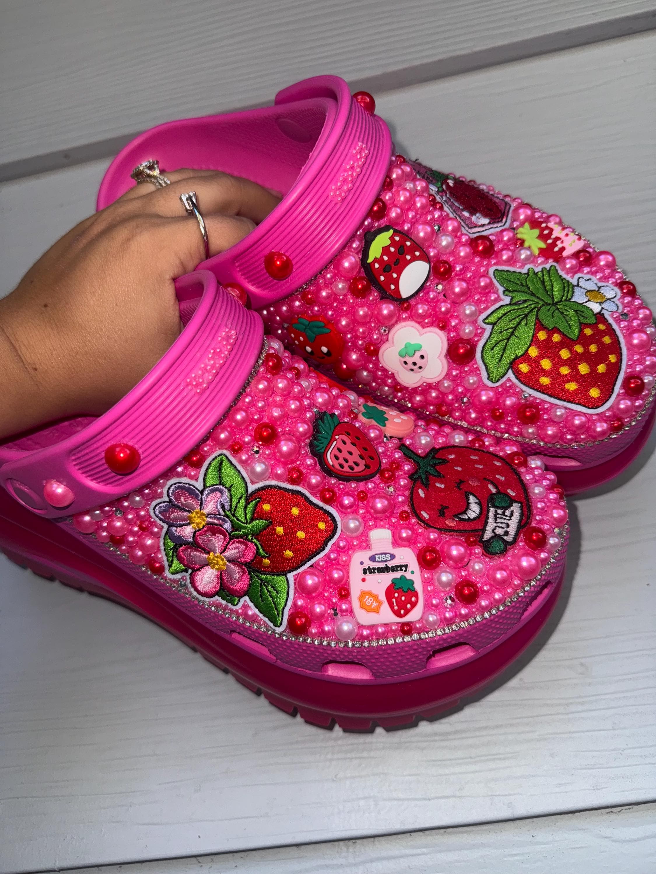 Strawberry Shortcake Crocs Jibbitz Ideas Strawberry Theme Custom