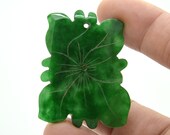 carving flower jade pendant Gemstsone,Carved bamboo jade Amulet Talisman jade pendant finding,jade charms,jade pendant