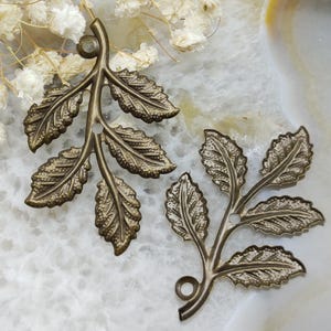 50pcs 32*50mm leaf Filigree Jewelry Connectors Setting,filigree leafage Connector,Filigree Findings,Raw Brass Finding,filigree foliage Charm