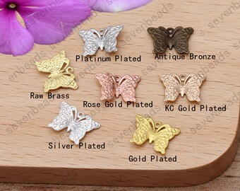 200pcs 9*12mm Brass lace butterfly Filigree Jewelry Connectors Setting,filigree Connector Findings,Filigree Findings,Filigree findings beads