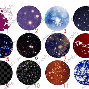 10mm-30mm Finished Round Glass cabochons,Photo Glass Cabochon, Round Starry Night cabochons,Streaked Cabs Cabochons, Image Glass Cabochon