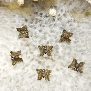 200pcs 9*12mm Brass lace butterfly Filigree Jewelry Connectors Setting,filigree Connector Findings,Filigree Findings,Filigree findings beads