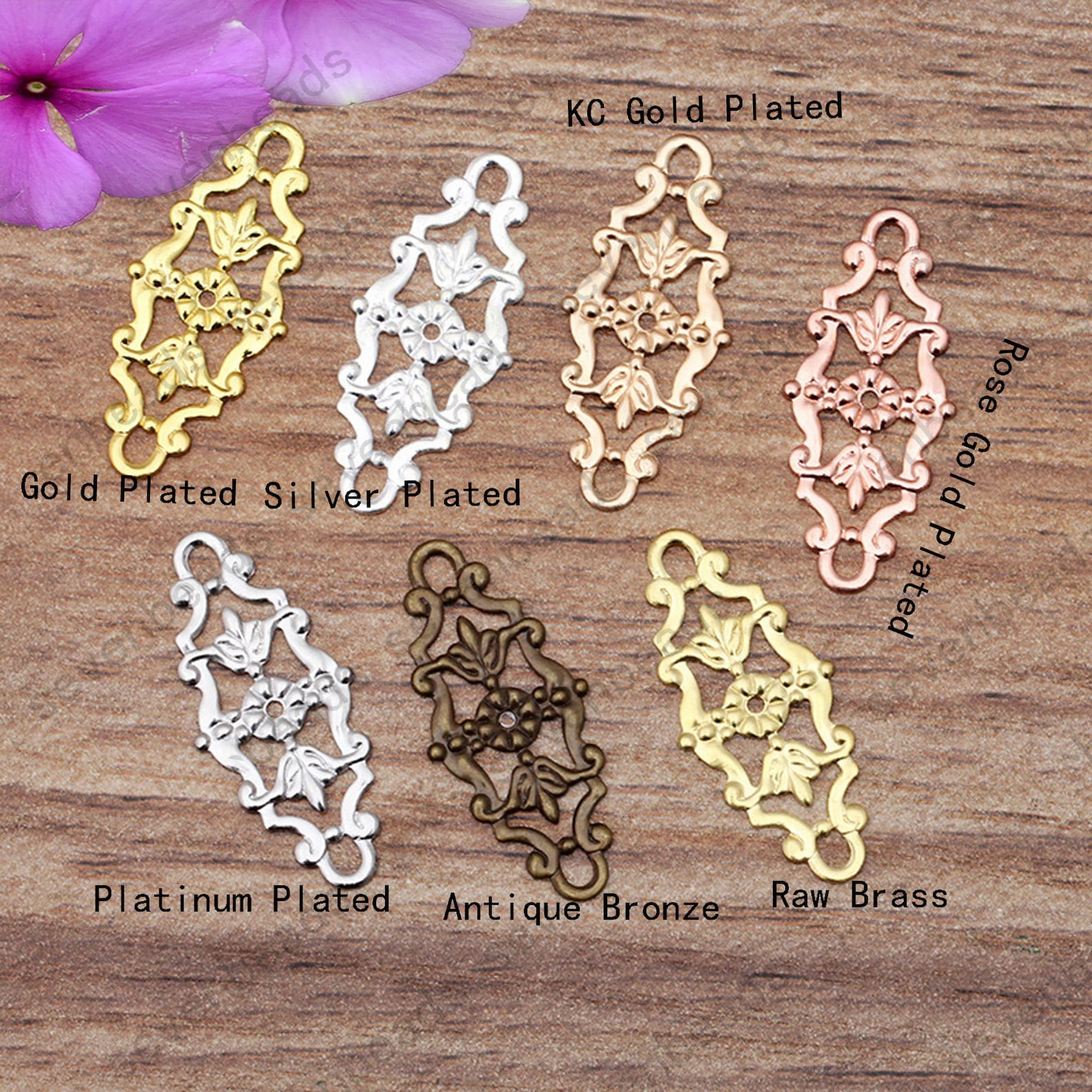 100pcs 1227mm Lace Flower Filigree Jewelry Connectors Setting,filigree Connector,filigree