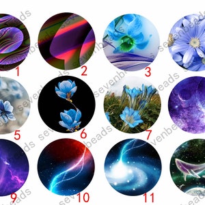 10mm-30mm Finished Round Glass cabochons,Photo Glass Cabochon, Round Starry Night cabochons,Streaked Cabs Cabochons, Image Glass Cabochon