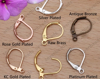 180pcs Raw Brass Earring Hooks, Fish Hooks, Ear Wires, French Hook Earrings, Earrings Findings, Jewelry Findings, Jewelry Supplies