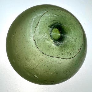 4” Japanese Glass Fishing Float, Authentic, Frosted