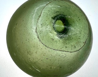 4” Japanese Glass Fishing Float, Authentic, Frosted