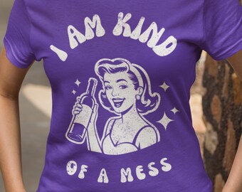 Retro Pinup Girl Graphic T-Shirt, Funny Statement Tee