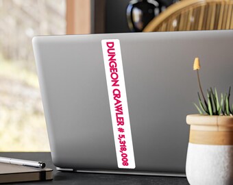 Custom Number Dungeon Crawler Carl Crawler Number Sticker, Car Laptop Decal, Fandom Gift