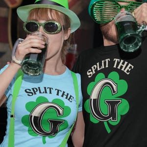 Guinness "Split the G" Challenge Tee | Beer Logo Parody, Pub Shirt image 6