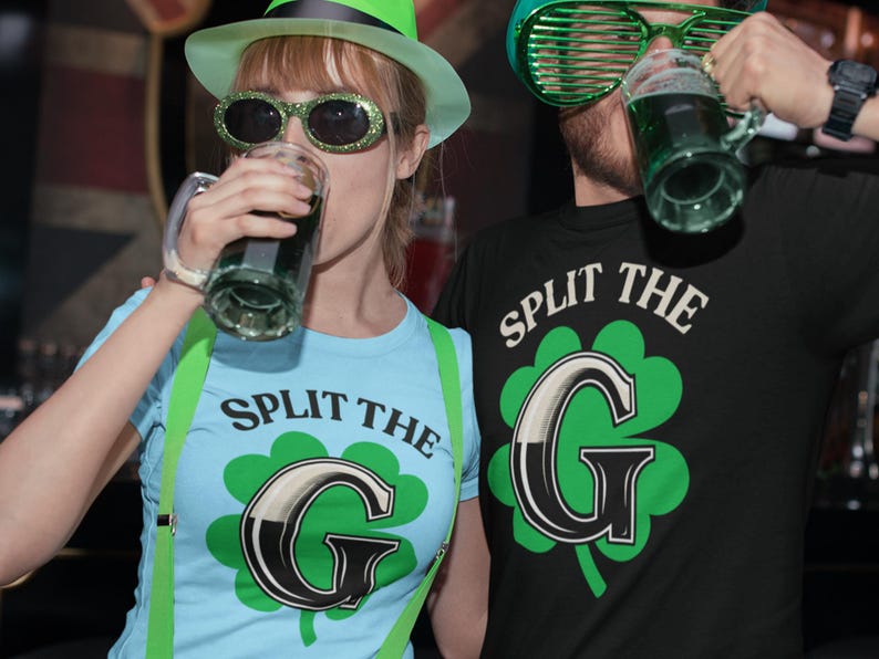 Guinness "Split the G" Challenge Tee | Beer Logo Parody, Pub Shirt image 6