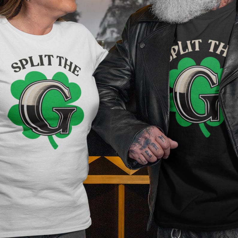 Guinness "Split the G" Challenge Tee | Beer Logo Parody, Pub Shirt image 5