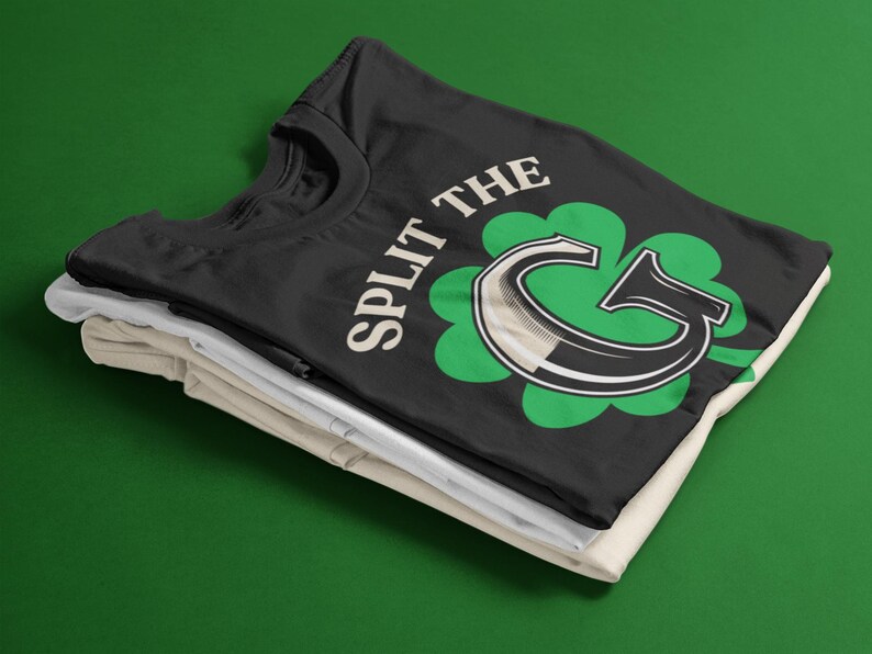 Guinness "Split the G" Challenge Tee | Beer Logo Parody, Pub Shirt image 3