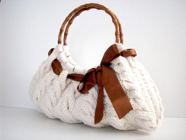 Knitting handbag Hand knit SHOULDER Bag Handbag Everyday Etsy