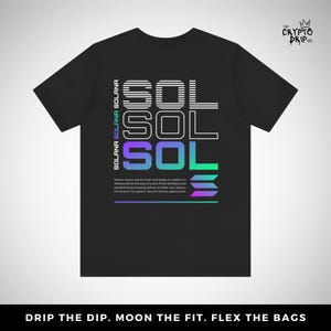 Solana T-Shirt Crypto Shirt for Traders, Degens & Blockchain Fans Ripple SOL Crypto Merch Crypto Clothing Solana Merch