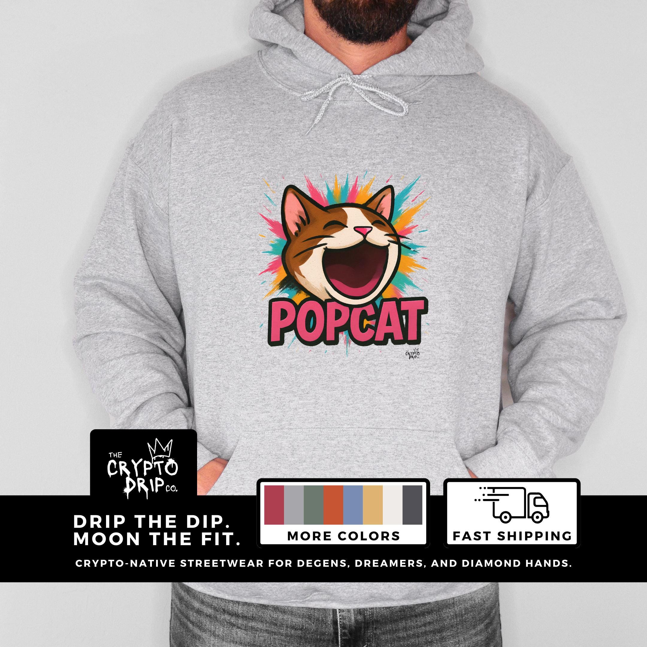 Popcat Click Pop Cat In Pop Cat Hoodie Hoodie Pop Cat