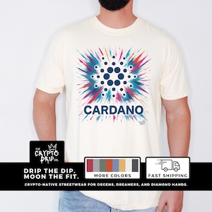 Cardano ADA Crypto Shirt Streetwear Blockchain T-Shirt  Web3 Investor Gift Crypto Trading Merch Cardano ADA Investor Shirt Crypto Clothing