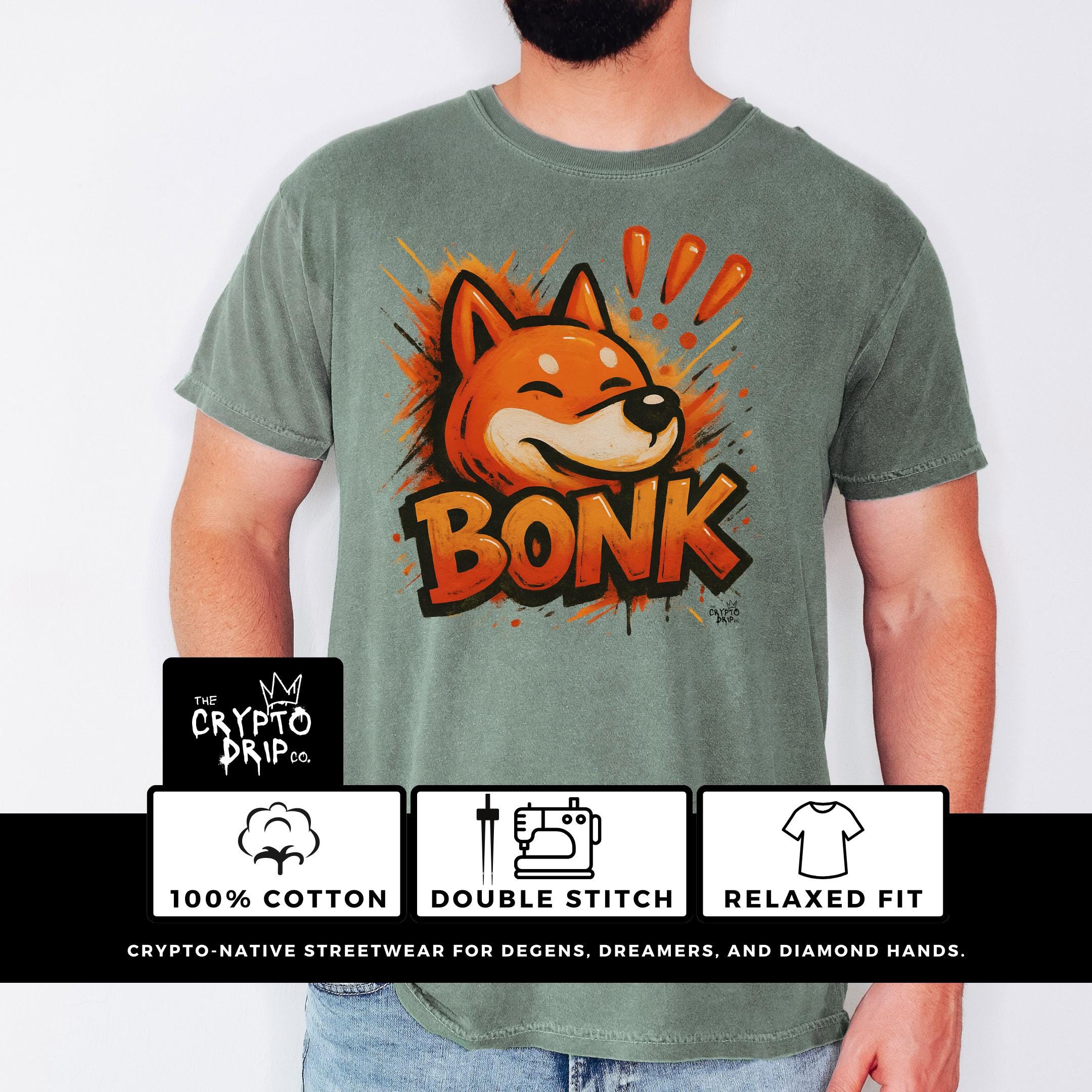 BONK Crypto Shirt Funny Solana Memecoin T-shirt for Degens BONK Merch Crypto  Clothing Streetwear Meme Coin Tee Bonk on Solana Crypto - Etsy