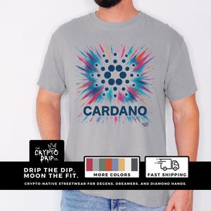 Cardano ADA Crypto Shirt Streetwear Blockchain T-Shirt  Web3 Investor Gift Crypto Trading Merch Cardano ADA Investor Shirt Crypto Clothing