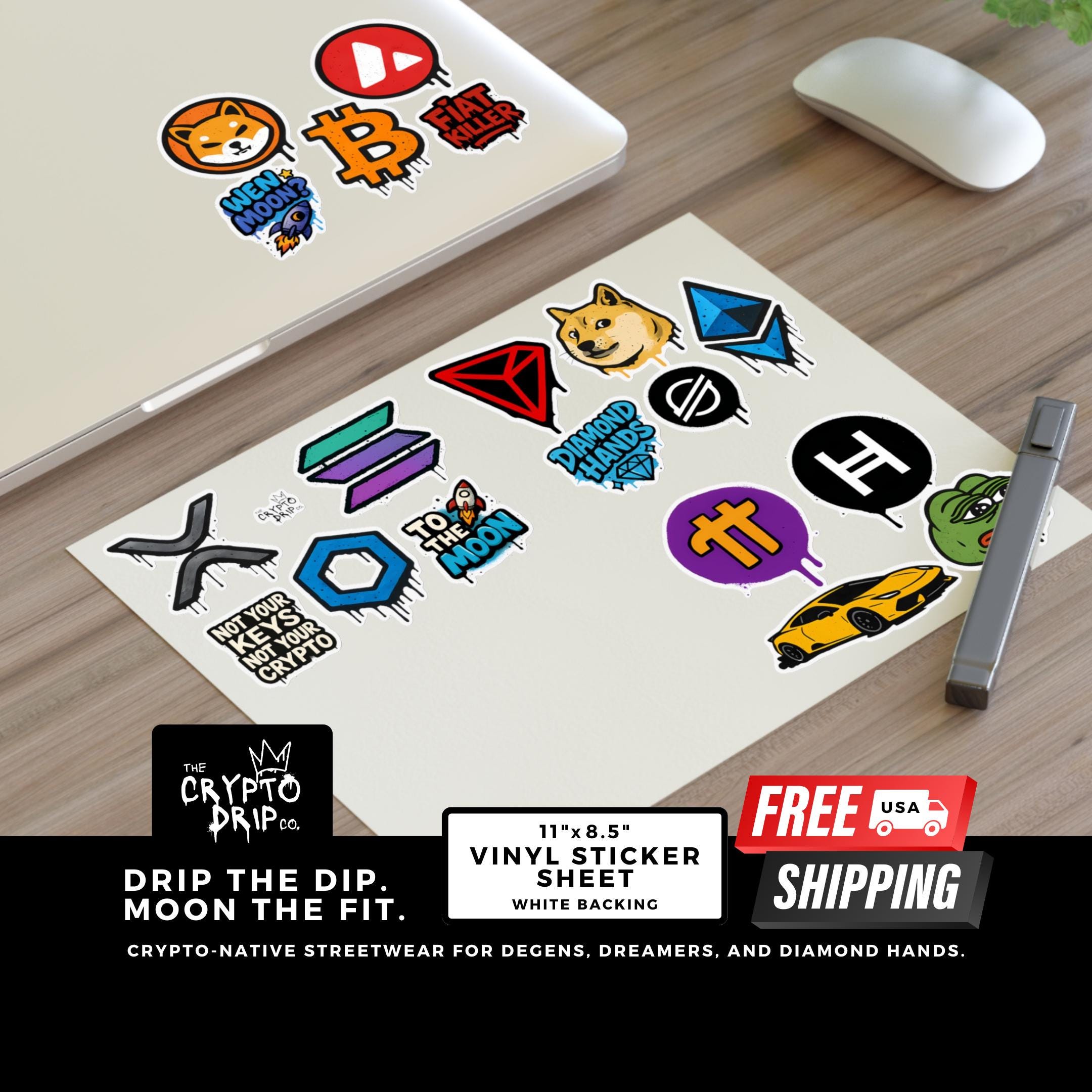 Crypto sticker - Etsy Portugal