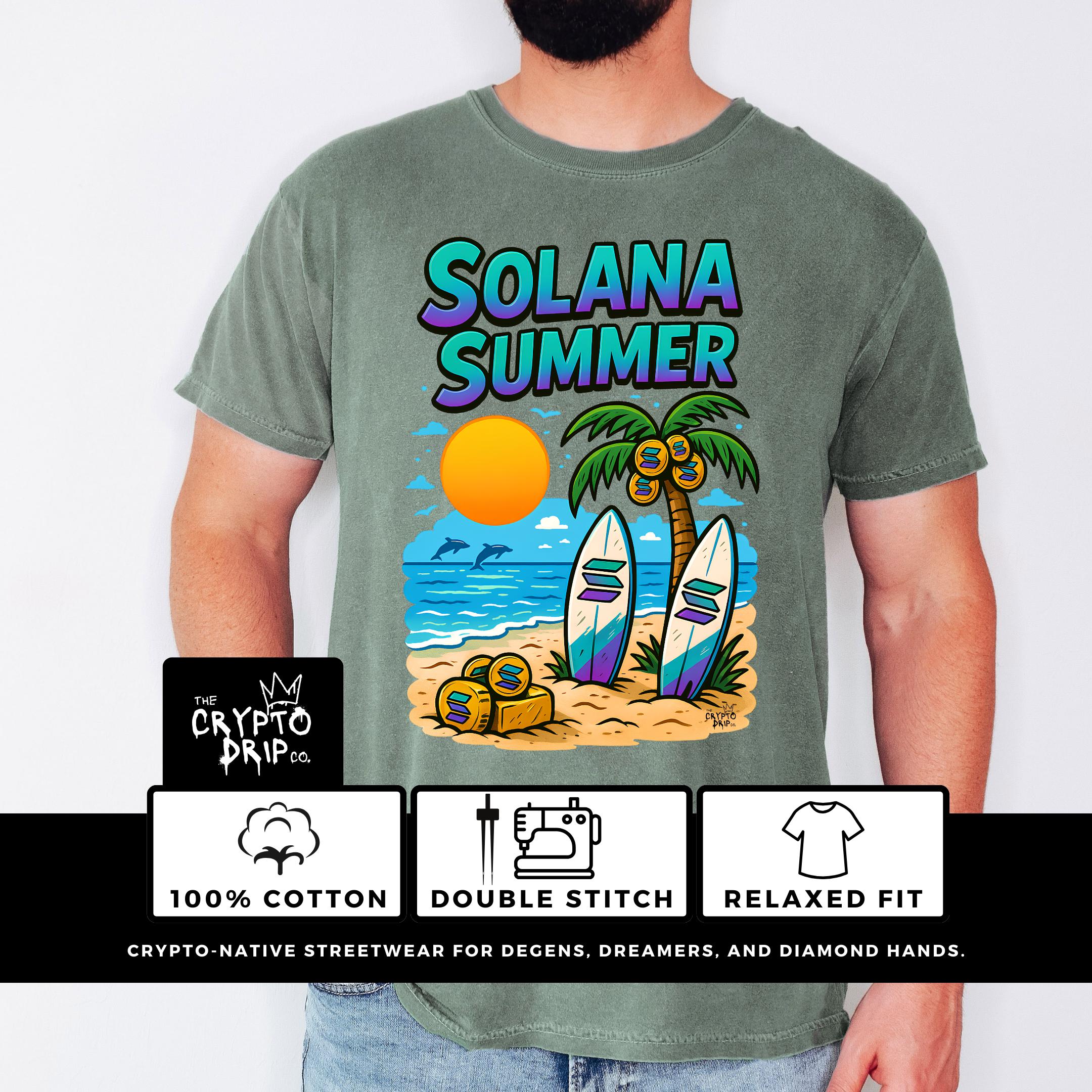 Solana Summer T Shirt Crypto Beach Shirt Solana Surfboard Shirt Blockchain  Streetwear NFT Summer Shirt Crypto Trader Gift Web3 Clothing - Etsy Israel