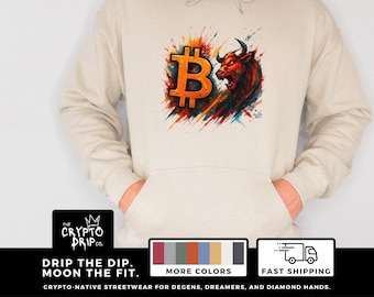 Bitcoin Merch Hoodie Bitcoin Crypto Sweatshirt Gift Crypto Clothing Hoodie Bitcoin Sweatshirt Crypto Hoodie Gift Bitcoin Merchandise