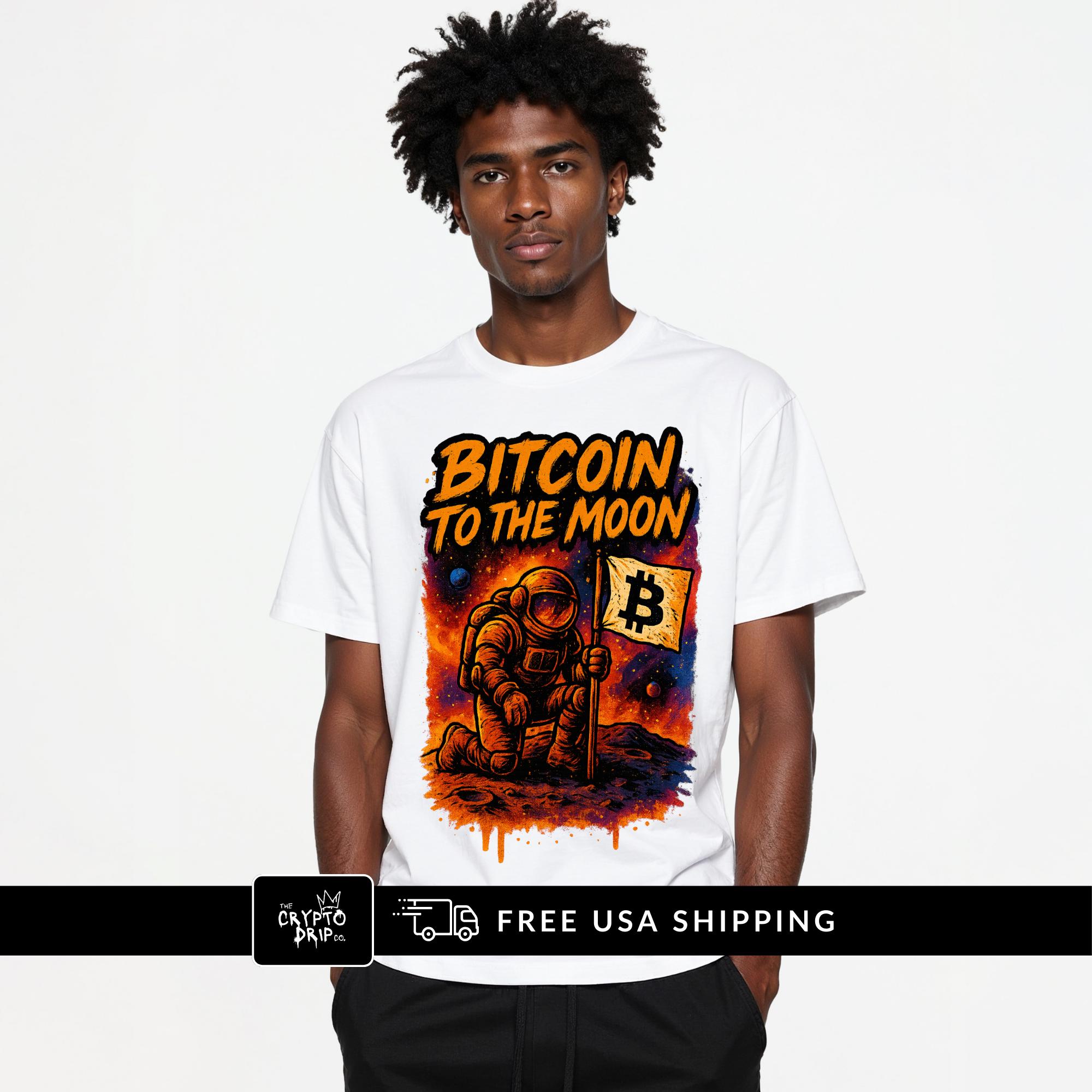 Crypto Shirt Bitcoin To The Moon T-Shirt for Degens & BTC Fans Crypto Merch  Crypto Clothing Bitcoin Merch Shirt