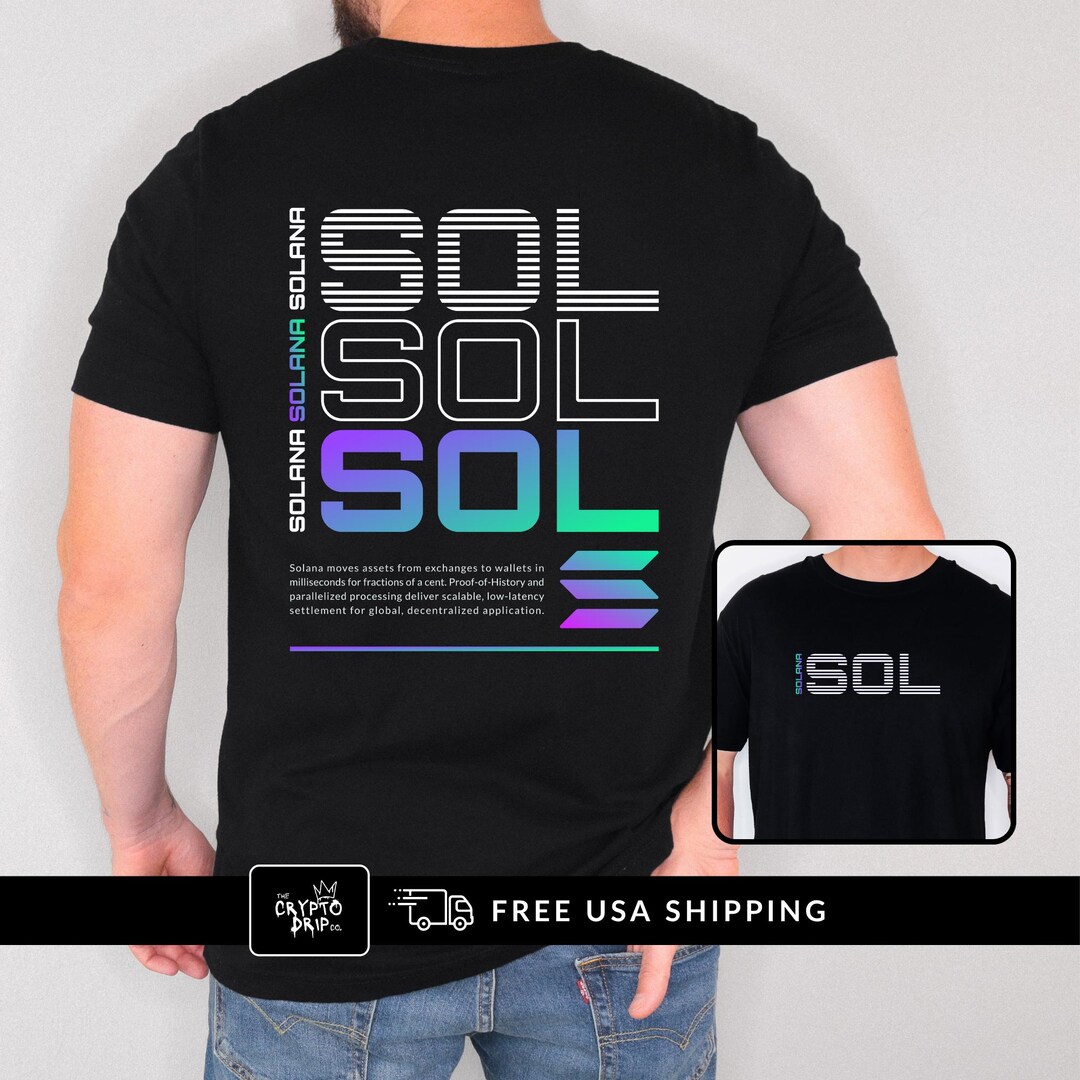 Solana T-shirt Crypto Shirt for Traders, Degens & Blockchain Fans Ripple  SOL Crypto Merch Crypto Clothing Solana Merch - Etsy