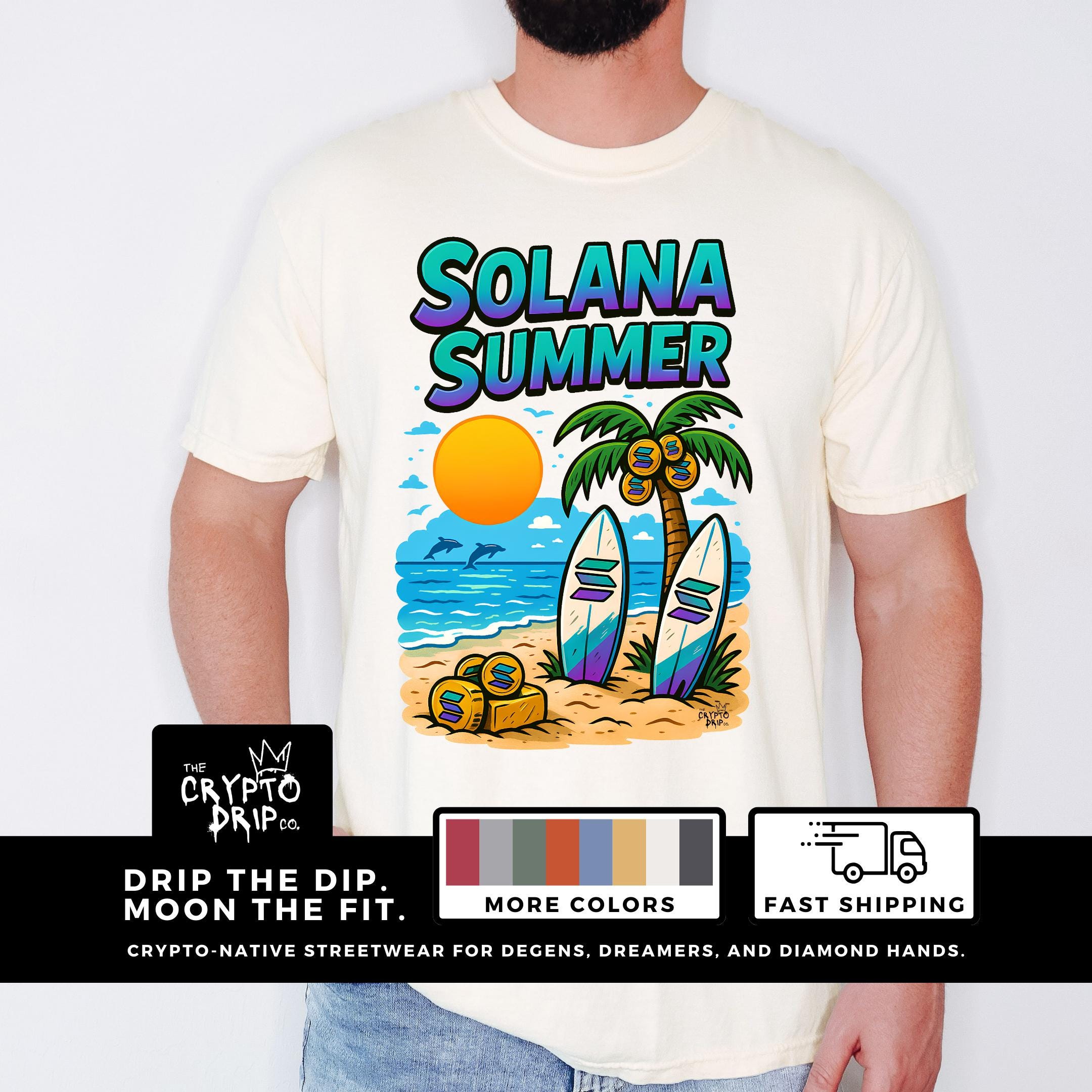 Solana Summer T Shirt Crypto Beach Shirt Solana Surfboard Shirt Blockchain  Streetwear NFT Summer Shirt Crypto Trader Gift Web3 Clothing - Etsy Israel