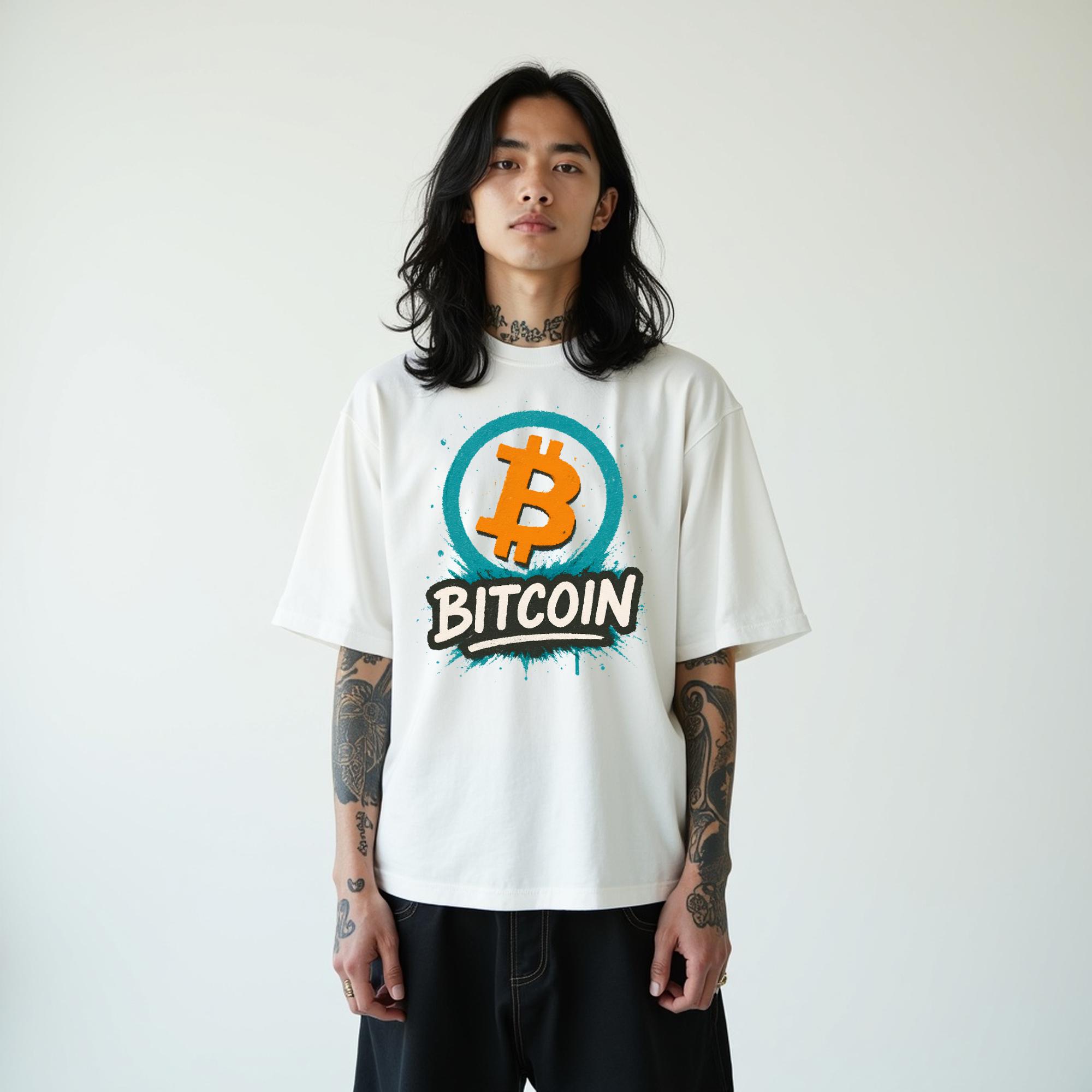 ビットコインシャツ、暗号グラフィックTシャツ、BtcブロックチェーンストリートウェアTシャツ、暗号トレーダー向け、彼への暗号ギフト、サトシグッズ、暗号服Tシャツ