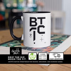 Bitcoin Mug Crypto Mug Crypto Merchandise Bitcoin Logo Crypto Merch Bitcoin Mug Crypto Accessories Crypto BTC Merch Crypto Bitcoin Merch
