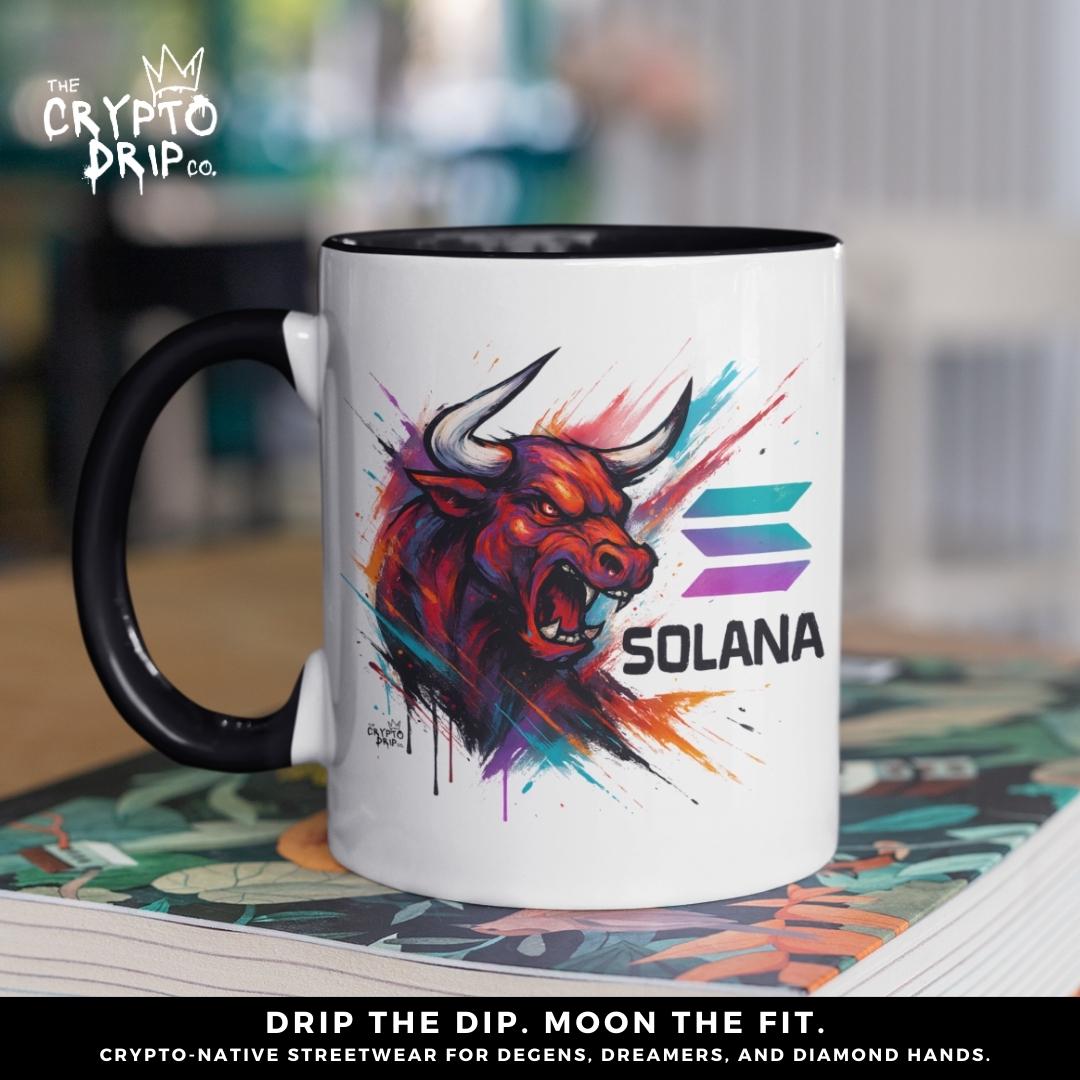 Solana Crypto Mug Crypto Merchandise Crypto Art Crypto Merch Bitcoin Mug Solana Mug Crypto Accessories