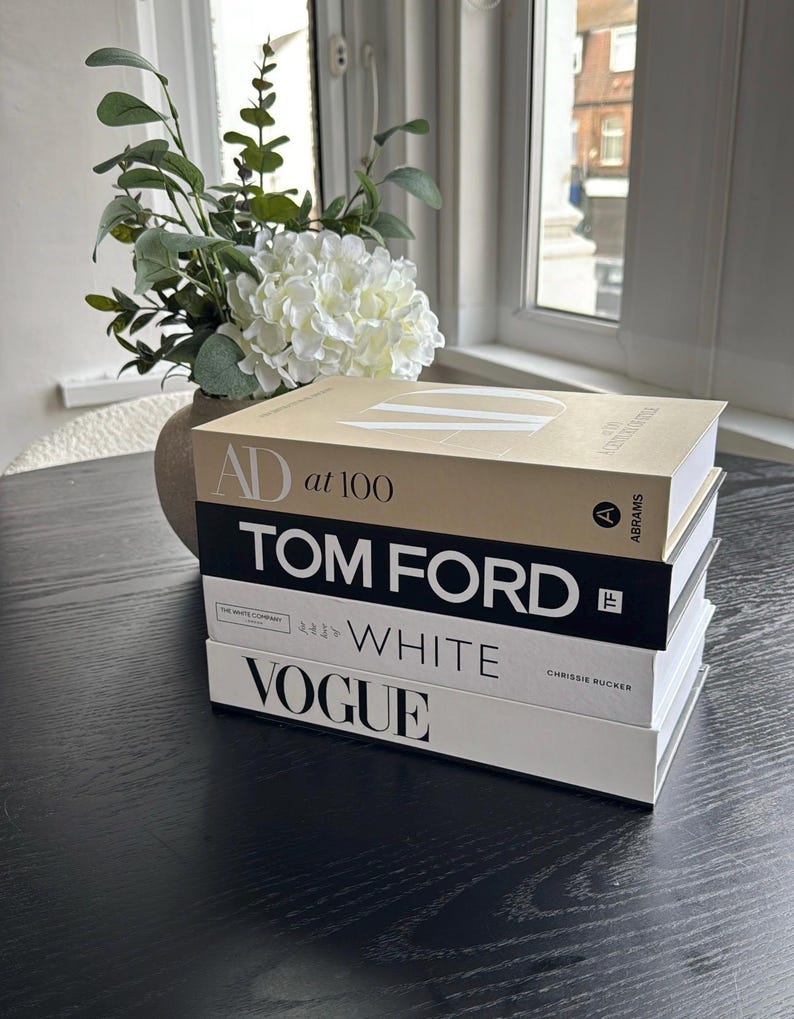 Decorative Coffee Table Book Box – Openable Storage, Neutral Home Décor ...