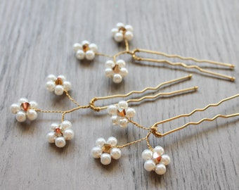 Set of 3 Daisy hairpins