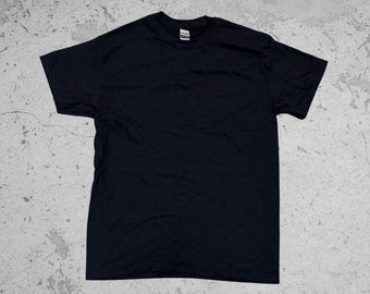 Premium zwaar katoenen zwart T-shirt – normaal of zakstijl